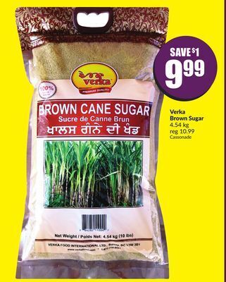 Chalo FreshCo Verka brown sugar 4.54 kg offer
