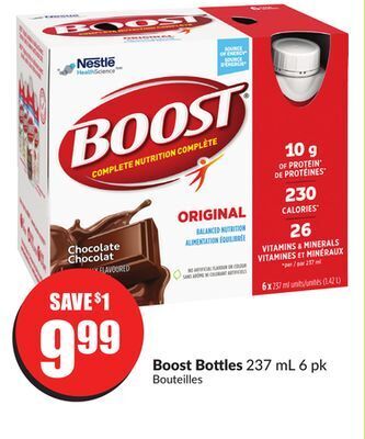 FreshCo Boost bottles 237 ml 6 pk offer