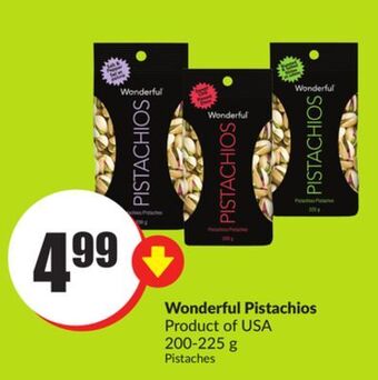 FreshCo Wonderful pistachios product of usa 200-225 g offer
