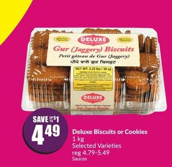 FreshCo Deluxe biscuits or cookies 1 kg selected varieties offer