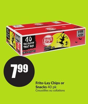 FreshCo Frito-lay chips or snacks 40 pk offer