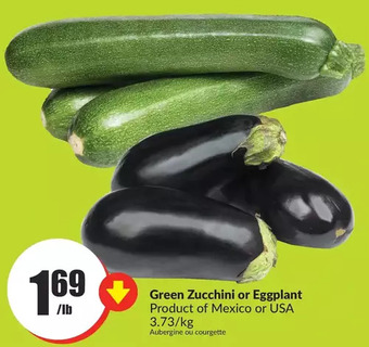 FreshCo Green zucchini or eggplant offer