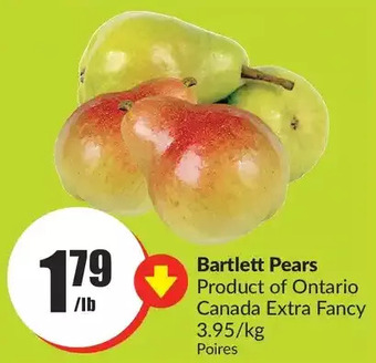 FreshCo Bartlett pears offer