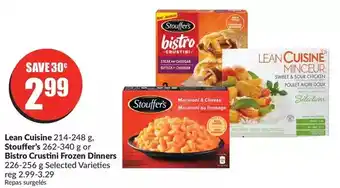 FreshCo Lean cuisine, stouffer's or bistro crustini frozen dinners offer