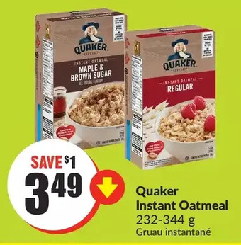 FreshCo Quaker instant oatmeal offer