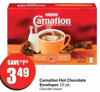FreshCo Carnation hot chocolate envelopes offer