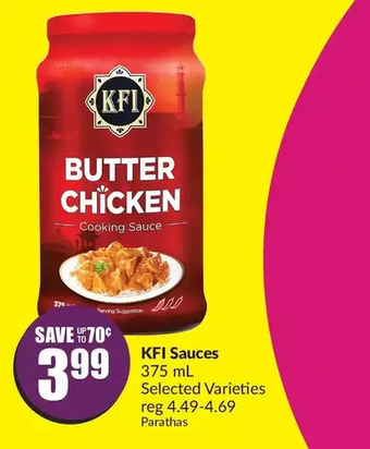 FreshCo Kfi sauces offer