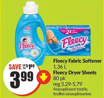 FreshCo Fleecy fabric softener | fleecy dryer sheets offer