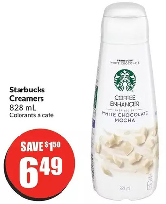 FreshCo Starbucks creamers offer