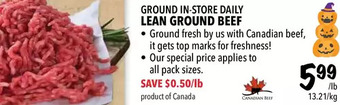 Farm Boy Ground in-store daily lean ground beef offer