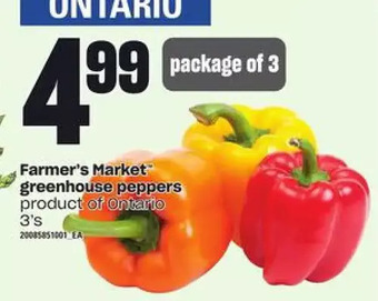 Loblaws Farmer's market greenhouse peppers offer