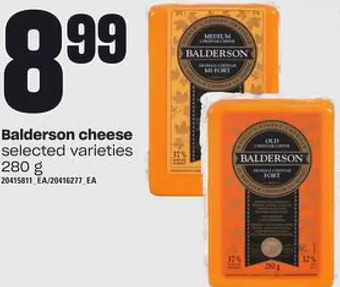 Zehrs Markets Balderson cheese offer