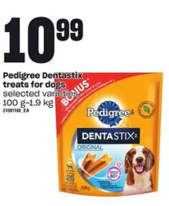 Zehrs Markets Pedigree dentastix treats for dogs offer