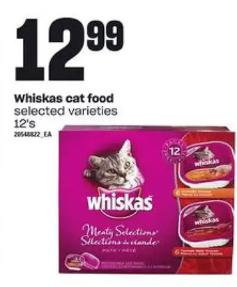Zehrs Markets Whiskas cat food offer