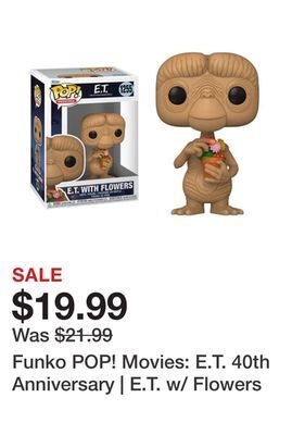 Showcase Funko pop! movies: e.t. 40th anniversary | e.t. w/ flowers offer