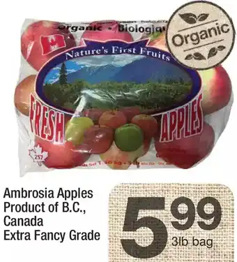 Highland Farms Ambrosia apples offer