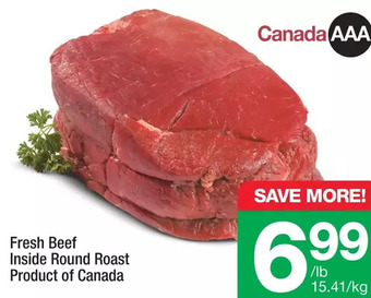Highland Farms Fresh beef inside round roast offer