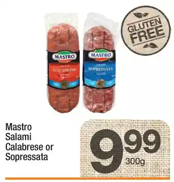 Highland Farms Mastro salami calabrese or sopressata offer