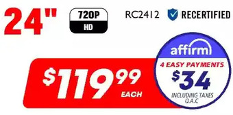Factory Direct Rca 24" hdtv offer