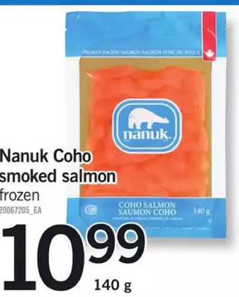Fortinos Nanuk coho smoked salmon offer