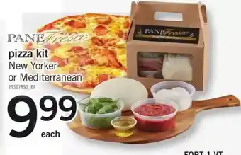 Fortinos Pane fresco pizza kit new yorker or mediterranean offer