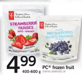 Fortinos Pc frozen fruit offer