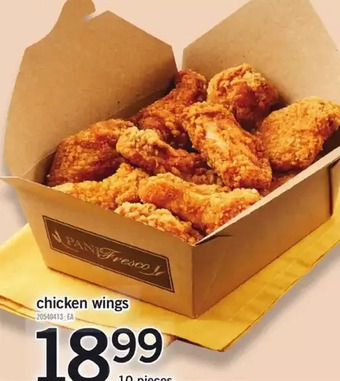 Fortinos Chicken wings offer