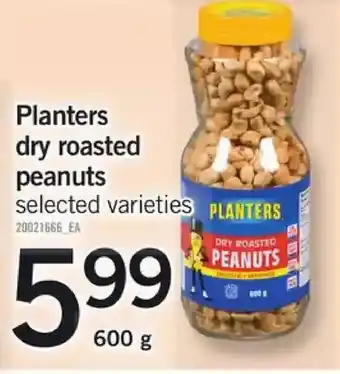 Fortinos Planters dry roasted peanuts offer