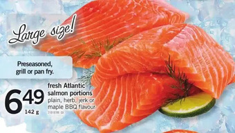 Fortinos Fresh atlantic salmon portions offer