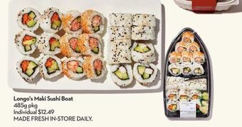 Longo's Longo's maki sushi boat offer