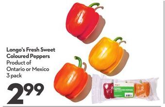 Longo's Longo's fresh sweet coloured peppers offer