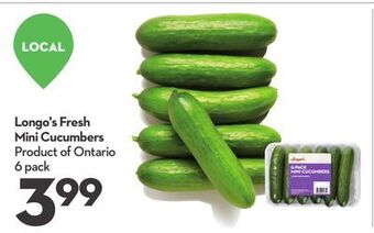 Longo's Longo's fresh mini cucumbers offer