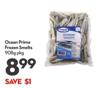 Longo's Ocean prime frozen smelts offer