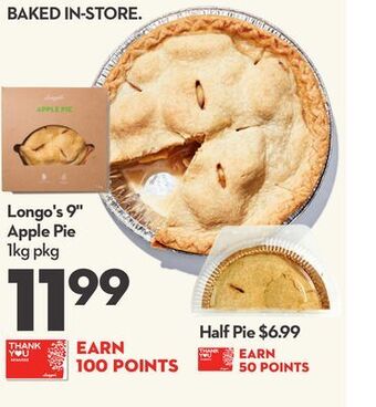 Longo's Longo's 9" apple pie offer