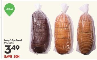 Longo's Longo's rye bread offer