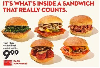 Longo's Fresh made hot sandwich offer