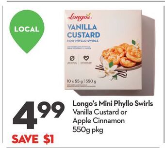 Longo's Longo's mini phyllo swirls offer