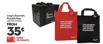Longo's Longo's essentials reusable bags offer