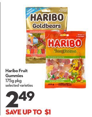 Longo's Haribo fruit gummies offer
