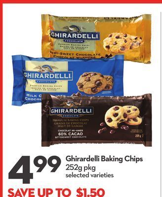 Longo's Ghirardelli baking chips offer