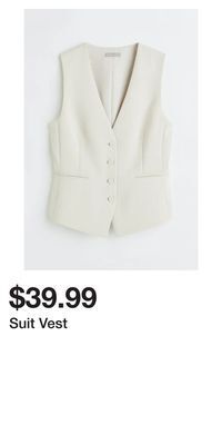 H&M Suit vest offer