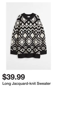 H&M Long jacquard-knit sweater offer