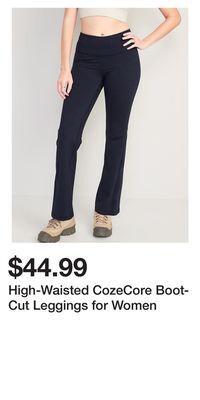 Old Navy High-waisted cozecore boot-cut leggings for women offer