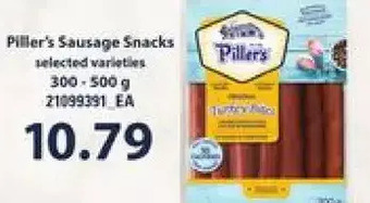 Independent Grocer Piller's sausage snacks offer