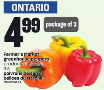 Independent Grocer Farmer's market greenhouse peppers offer