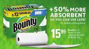 Independent Grocer Bounty 6-12 a size offer