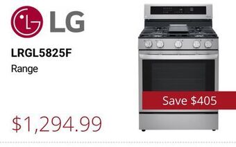 Canadian Appliance Source Lg range offer