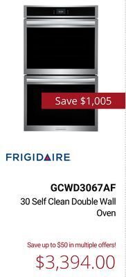 Canadian Appliance Source Frigidaire 30 self clean double wall oven offer