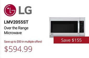Canadian Appliance Source Lg over the range microwave offer