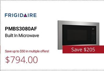 Canadian Appliance Source Frigidaire built in microwave offer